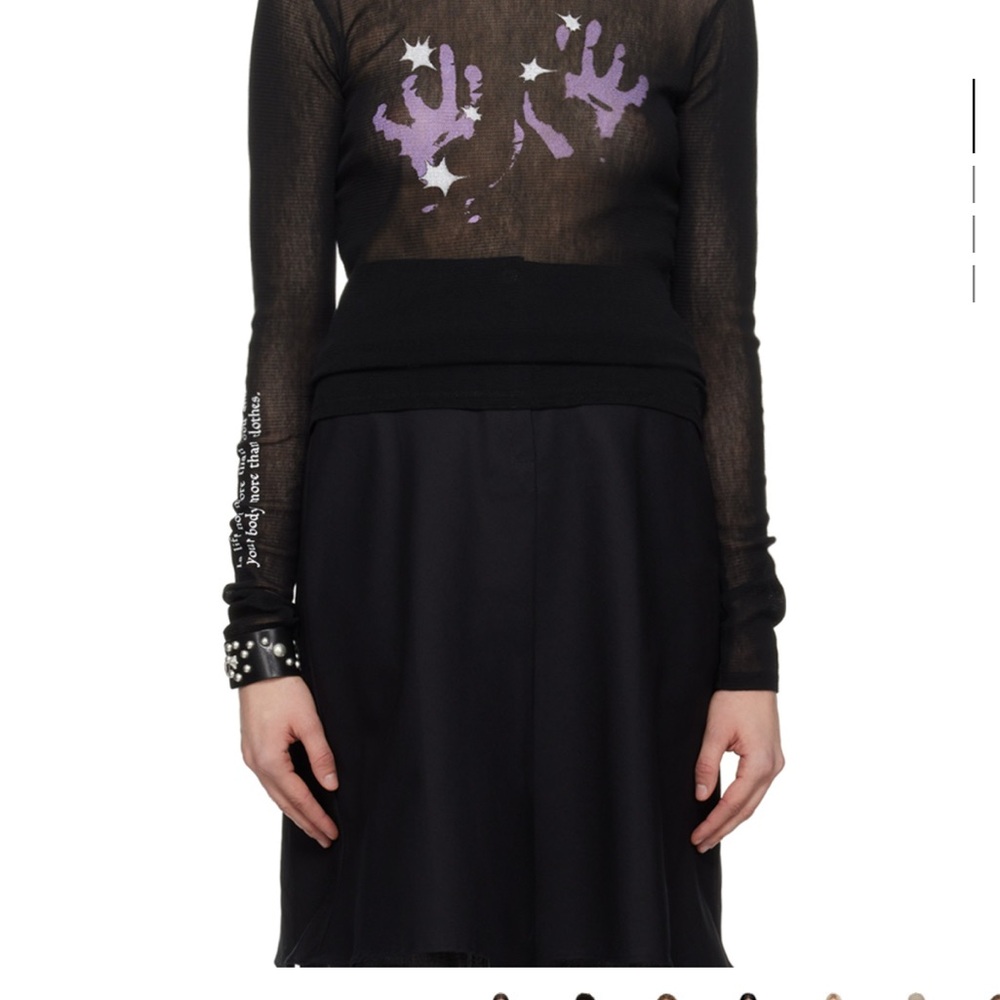 OUR LEGACY Black Super Slim Long Sleeve T-Shirt